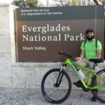 Gavin biking in the Everglades