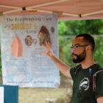 Gavin presenting at a health fair.